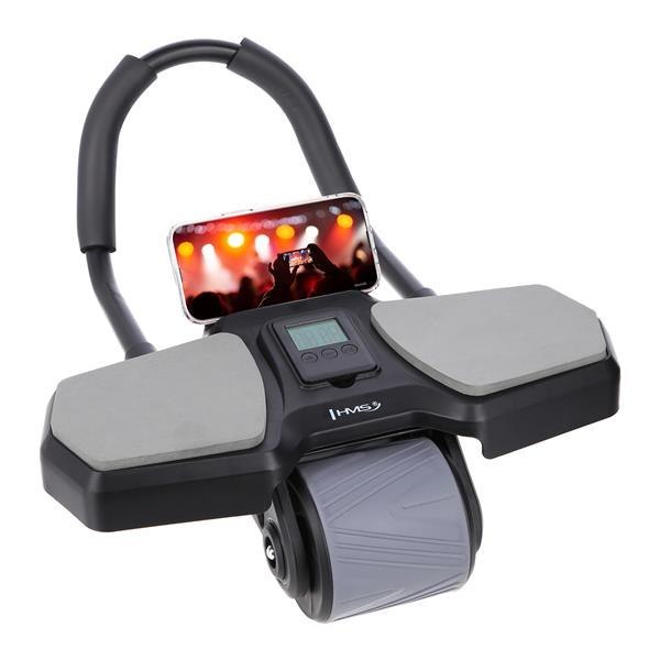 KA10 BLACK K&Oacute;ŁKO ABS AUTOMATYCZNE KOŁO DO ĆWICZEŃ MIĘŚNI BRZUCHA Z PODPARCIEM