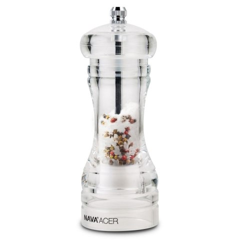 VLACHOS BROS S.A IMPORTS (NAVA),Valantis Vlachos Młynek do Mielenia Przypraw Pieprzu Soli Akrylowy Przezroczysty NAVA 14 cm