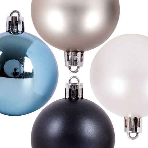 Grupa Orion Sp. z o.o. Bombki Choinkowe VILDE Niebieskie 5 cm Zestaw 16 szt. Nietłukące Matowe