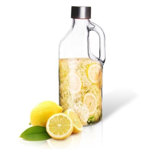 Grupa Orion Sp. z o.o. Butelka na Wodę ORION Szklana 1,15 L w Stylu Retro z Uchwytem