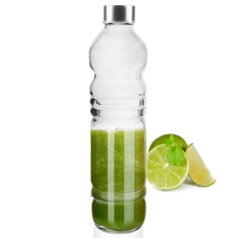 Grupa Orion Sp. z o.o. Butelka na Wodę Sok ORION Szklana 1,1 L Szczelna z Uszczelką