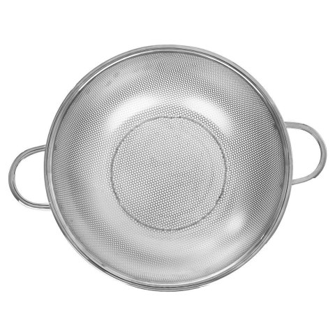 Grupa Orion Sp. z o.o. Cedzak Durszlak z Uchwytami do Makaronu Warzyw Owoców Stalowy ORION 28,5 cm