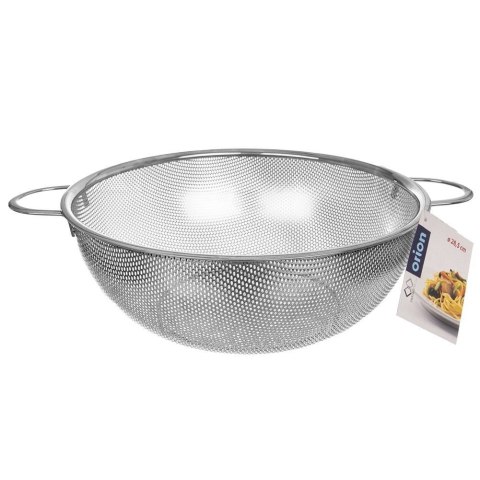 Grupa Orion Sp. z o.o. Cedzak Durszlak z Uchwytami do Makaronu Warzyw Owoców Stalowy ORION 28,5 cm