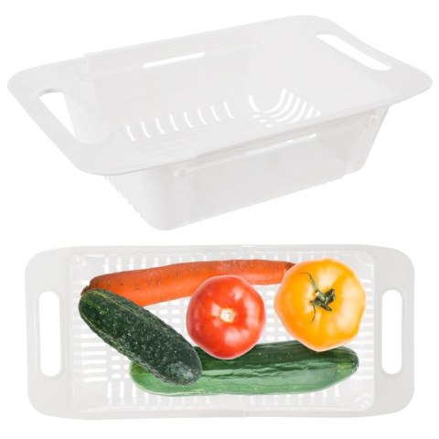 Grupa Orion Sp. z o.o. Cedzak Regulowany do Zlewu ORION 32-40 cm Biały na Owoce i Makaron