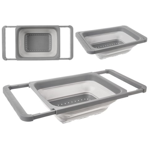 Grupa Orion Sp. z o.o. Cedzak Silikonowy Składany ORION 39 x 26,5 cm Do Zlewu 5,5 L z Uchwytami