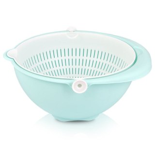 Grupa Orion Sp. z o.o. Miska z Obrotowym Cedzakiem ORION 25 cm Bez BPA do Mycia i Odcedzania