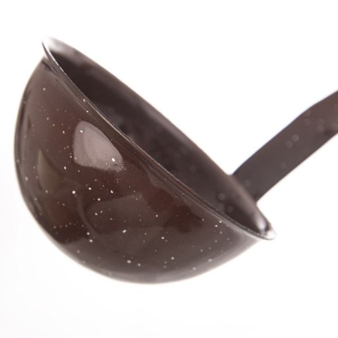 Grupa Orion Sp. z o.o. Chochla Emaliowana ORION BROWN 170 ml 35 cm Brązowa Retro do Zupy