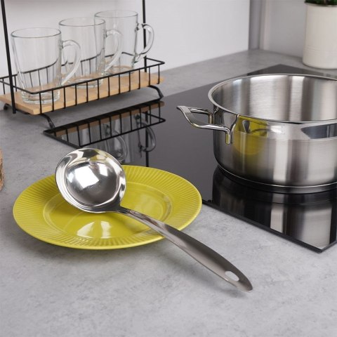 Chochla stalowa łyżka do nalewania zupy sosu 29 cm