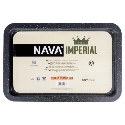 NAVA Blacha do pieczenia granitowa IMPERIAL 43,5x29 cm