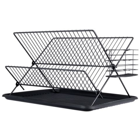 Grupa Orion Sp. z o.o. Suszarka na Naczynia Ociekacz do Naczyń Czarna VILDE 45 x 32 x 25,5 cm