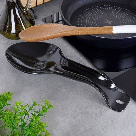 Grupa Orion Sp. z o.o. Podstawka pod Chochlę i Łyżkę Czarna 29 x 10,5 cm VILDE Ochrona Blatu