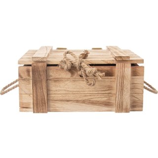 Grupa Orion Sp. z o.o. Skrzynka do Przechowywania z Pokrywką Drewniana 36 x 26 x 16 cm