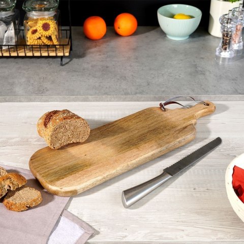 Grupa Orion Sp. z o.o. Deska drewniana mango do krojenia i serwowania z uchwytem kuchenna 51,5x16 cm