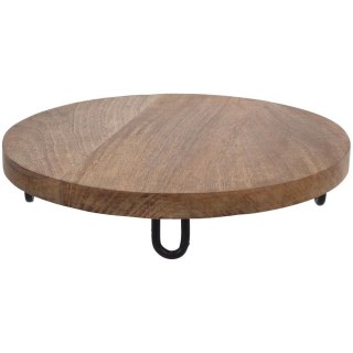 Grupa Orion Sp. z o.o. Deska drewniana taca mango do serwowania na nóżkach 28,5 cm