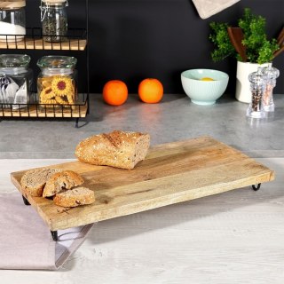 Grupa Orion Sp. z o.o. Deska drewniana taca mango do serwowania na nóżkach 49x25 cm