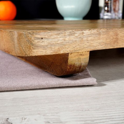Grupa Orion Sp. z o.o. Deska na Nóżkach do Serwowania Serów Wędlin Drewniana ORION 50x21 cm