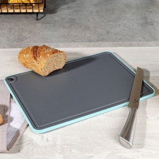 Grupa Orion Sp. z o.o. Deska do Krojenia Plastikowa Szara Uniwersalna z Rowkiem ORION 35,5 x 26 cm