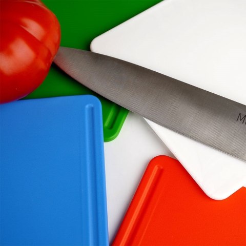 Grupa Orion Sp. z o.o. Deski do Krojenia Plastikowe ze Stojakiem 20x15 cm 4 szt.