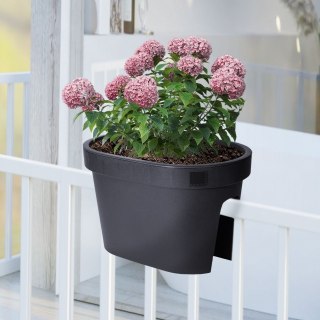 Grupa Orion Sp. z o.o. Doniczka ogrodowa plastikowa czarna 39,5x24 cm