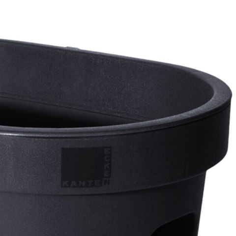 Grupa Orion Sp. z o.o. Doniczka ogrodowa plastikowa czarna 39,5x24 cm