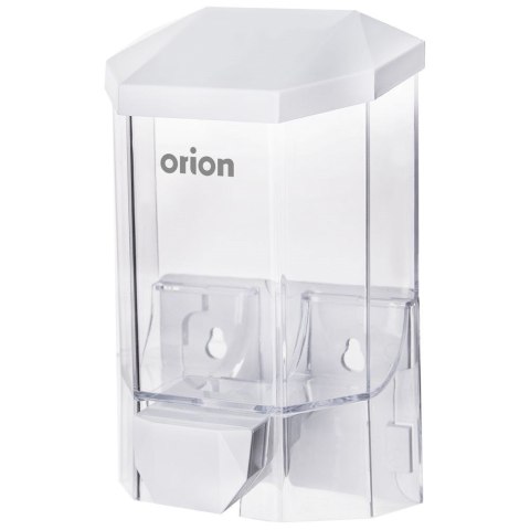 Grupa Orion Sp. z o.o. Dozownik do Mydła Ścienny ORION 430 ml Przezroczysty z Montażem do Łazienki