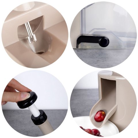 VLACHOS BROS S.A IMPORTS (NAVA),Valantis Vlachos Drylownica do wiśni czereśni oliwek z pojemnikiem i przyssawka MISTY | 20x10x22 cm