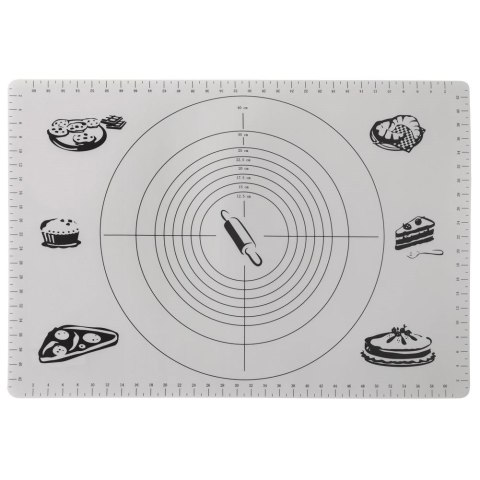 Grupa Orion Sp. z o.o. Stolnica Duża z Tworzywa do Wyrabiania Ciasta z Miarką 65 x 45 cm VILDE