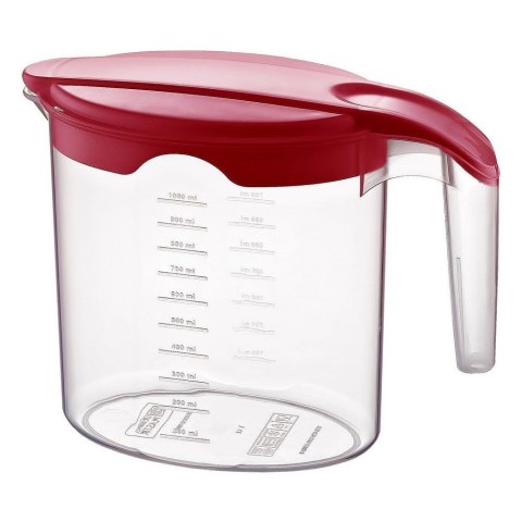 Grupa Orion Sp. z o.o. Dzbanek Plastikowy ORION 1 L z Pokrywką i Miarką Przezroczysty na Napoje