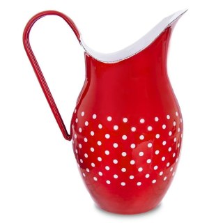Grupa Orion Sp. z o.o. Dzbanek emaliowany czerwony w grochy TECKA 2,5 l