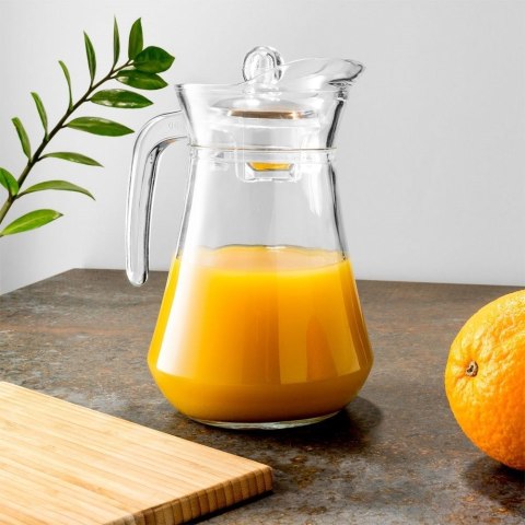 Grupa Orion Sp. z o.o. Dzbanek do Wody Soku Kompotu z Pokrywką Uchwytem Szklany Solidny VILDE 1,4 L