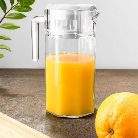 Grupa Orion Sp. z o.o. Dzbanek do Serwowania Nalewania Napojów Soków Szklany z Pokrywką VILDE 1,5l