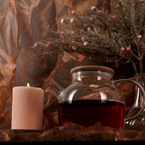 Grupa Orion Sp. z o.o. Dzbanek Dzbanuszek do Kawy Herbaty z Sitkiem Zaparzaczem Szklany ORION 1l