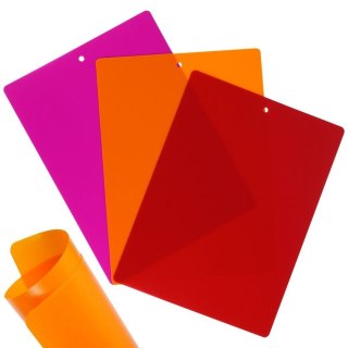 Grupa Orion Sp. z o.o. Deski Elastyczne ORION 3 szt. 38 x 28 cm Kolorowe Maty do Krojenia Zmywarka