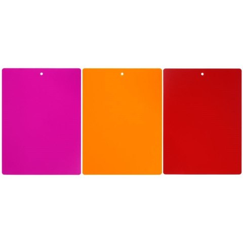 Grupa Orion Sp. z o.o. Deski Elastyczne ORION 3 szt. 38 x 28 cm Kolorowe Maty do Krojenia Zmywarka