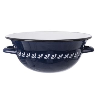 Grupa Orion Sp. z o.o. Miska Kuchenna Emaliowana Niebieska z Uchwytami 26 cm 2,5L Modrobila Orion