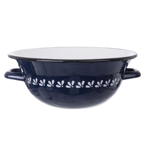 Grupa Orion Sp. z o.o. Miska Kuchenna Emaliowana Niebieska z Uchwytami 26 cm 2,5L Modrobila Orion