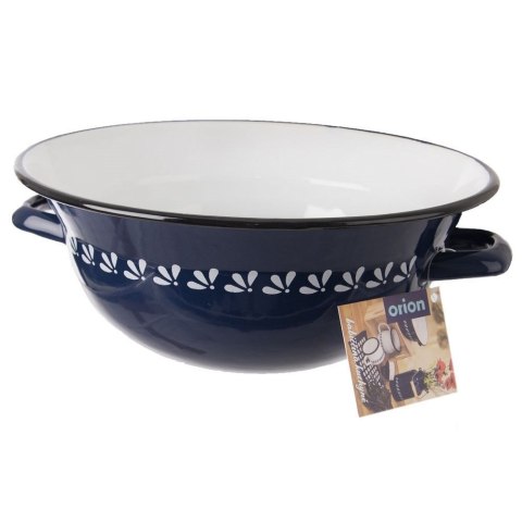 Grupa Orion Sp. z o.o. Miska Kuchenna Emaliowana Niebieska z Uchwytami 26 cm 2,5L Modrobila Orion
