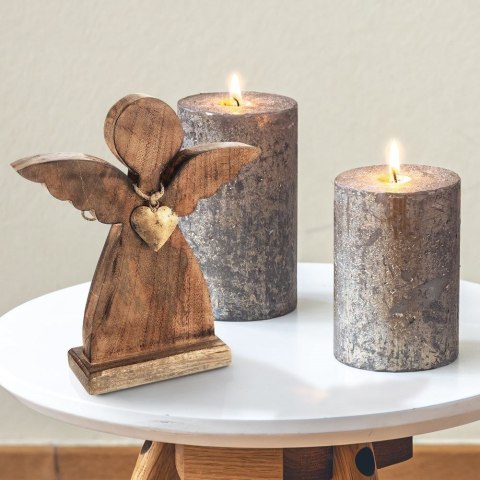 Grupa Orion Sp. z o.o. Figurka Ozdoba Anioł Świąteczna Drewniana Solidna Trwała ORION 27 x 30 cm