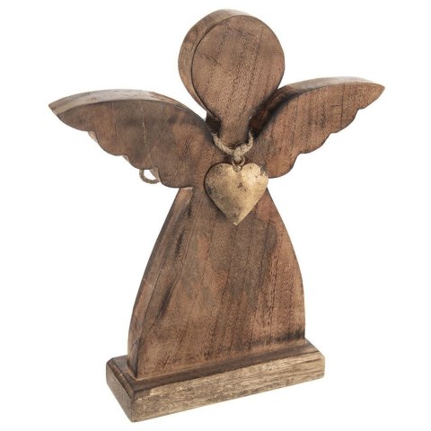 Grupa Orion Sp. z o.o. Figurka Ozdoba Anioł Świąteczna Drewniana Solidna Trwała ORION 27 x 30 cm