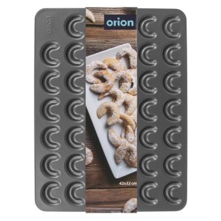 Grupa Orion Sp. z o.o. Forma do Ciastek ORION Rogaliki 42 x 32 cm Stal Nieprzywierająca na 41 szt.