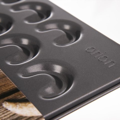 Grupa Orion Sp. z o.o. Forma do Ciastek ORION Rogaliki 42 x 32 cm Stal Nieprzywierająca na 41 szt.