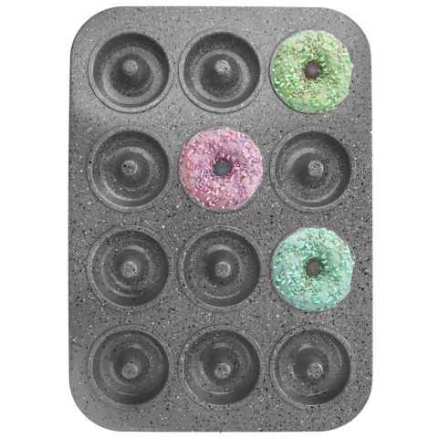 Grupa Orion Sp. z o.o. Forma Foremka do Pieczenia Pączków 12 Otworów Stalowa ORION 40x28,5x3 cm