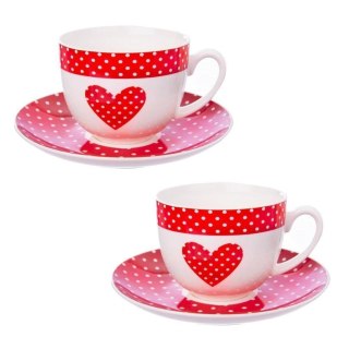 Grupa Orion Sp. z o.o. Filiżanki ze Spodkiem ORION TECKA 280 ml Porcelana do Zmywarki 2 szt.