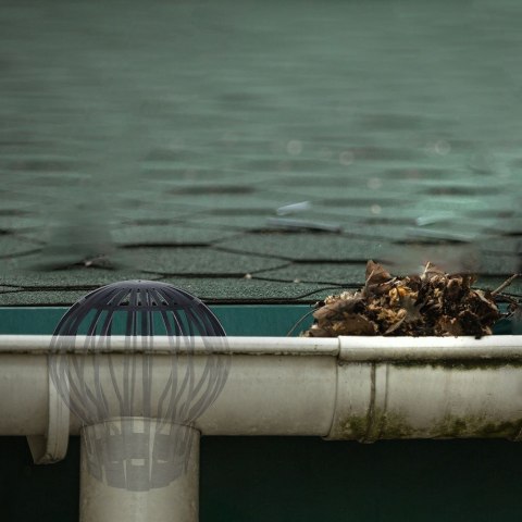 Grupa Orion Sp. z o.o. Filtr do Rynny Koszyczek PROGARDEN Czarny Plastik z Sitkiem 2 szt.