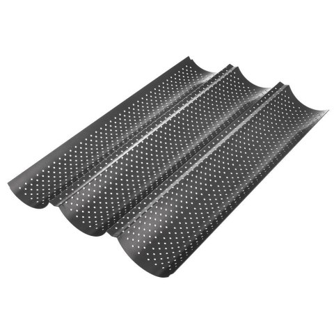 Grupa Orion Sp. z o.o. Forma Blacha do Bagietek Stalowa na 3 szt. Solidna ORION 38 cm