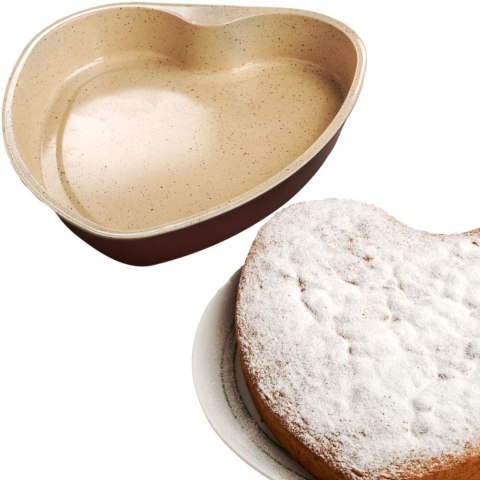 VLACHOS BROS S.A IMPORTS (NAVA),Valantis Vlachos Forma do pieczenia ciasta foremka serce ceramiczna granitowa TERRESTRIAL 33 cm