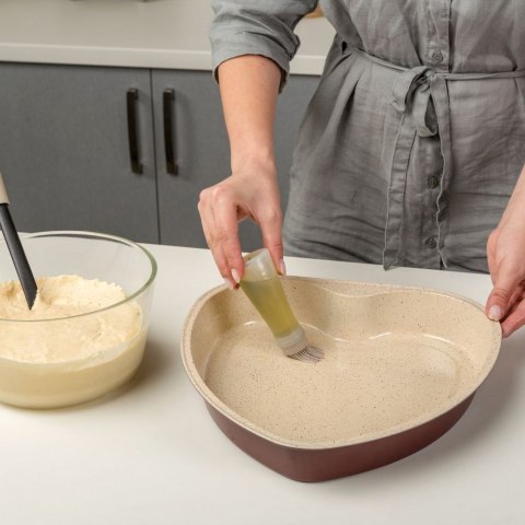 VLACHOS BROS S.A IMPORTS (NAVA),Valantis Vlachos Forma do pieczenia ciasta foremka serce ceramiczna granitowa TERRESTRIAL 33 cm