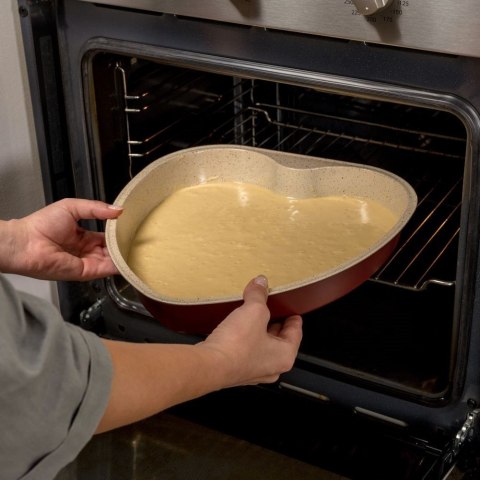 VLACHOS BROS S.A IMPORTS (NAVA),Valantis Vlachos Forma do pieczenia ciasta foremka serce ceramiczna granitowa TERRESTRIAL 33 cm