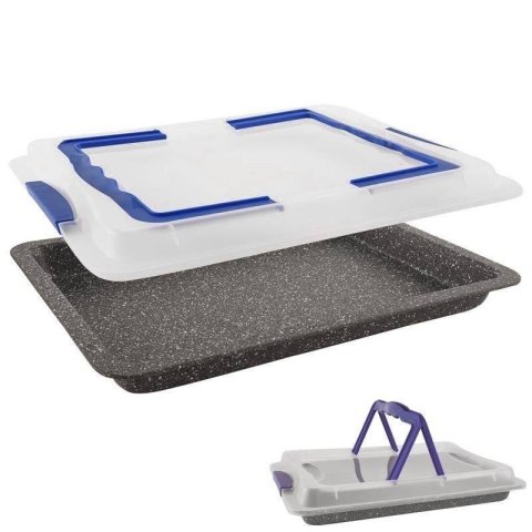 Grupa Orion Sp. z o.o. Forma do Pieczenia ORION GRANDE Granitowa z Pokrywką 43 x 29 x 7 cm