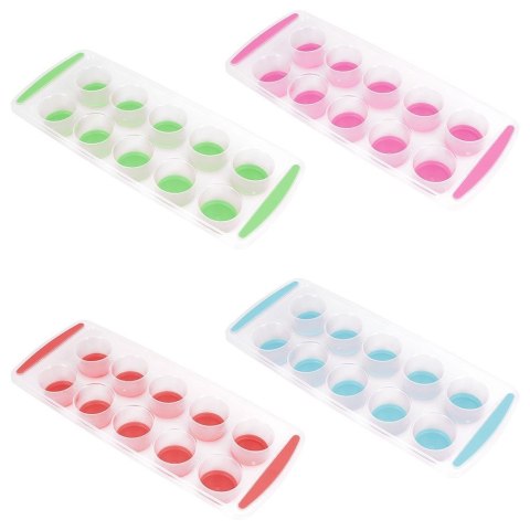 Forma foremka na lód z silikonowym dnem do 10 kostek lodu łatwe wyciąganie duże kostki xxl